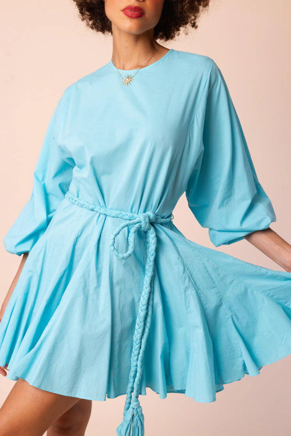 Ella Dress - Bright Aqua - Image 2