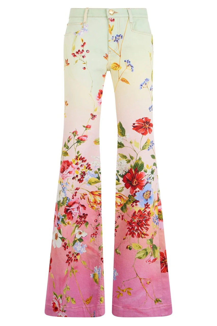 Miami Flowers Flare Pant