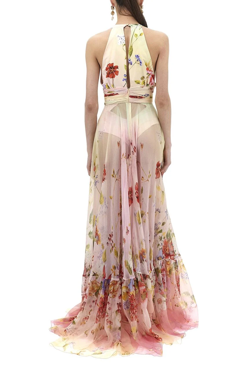 Miami Flowers Long Dress - Image 3