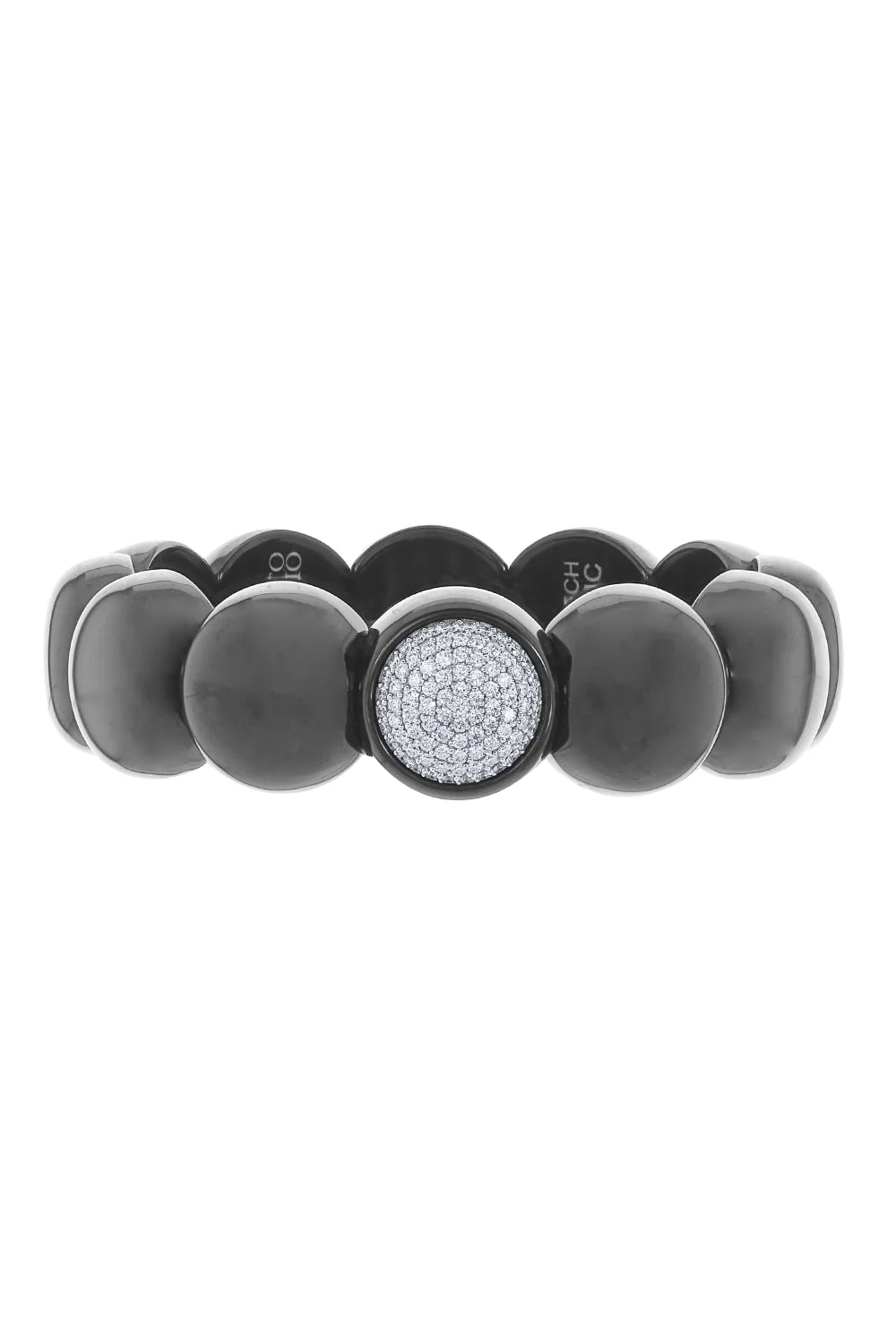 Black Ceramic Diamond Dama Bracelet