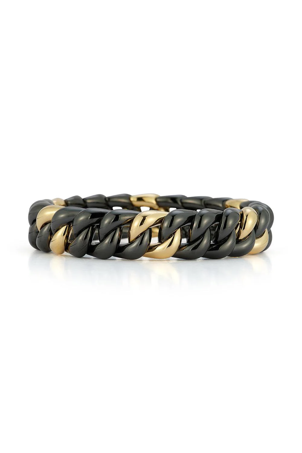 Black Ceramic Groumette Bracelet