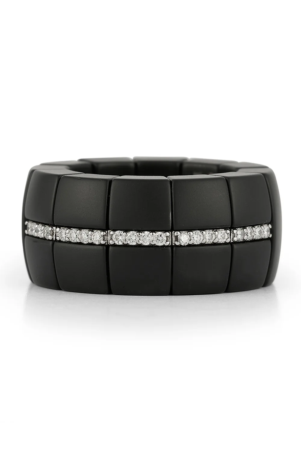 Diamond Five Bar Matte Black Domino Luco Stretch Ring