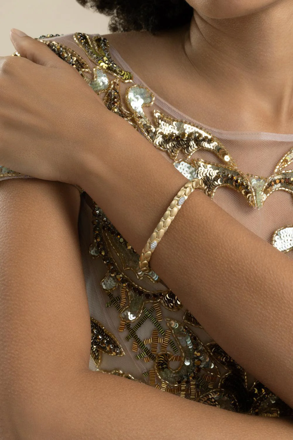 Diamond Five Section Matta Anaconda Bracelet - Image 2