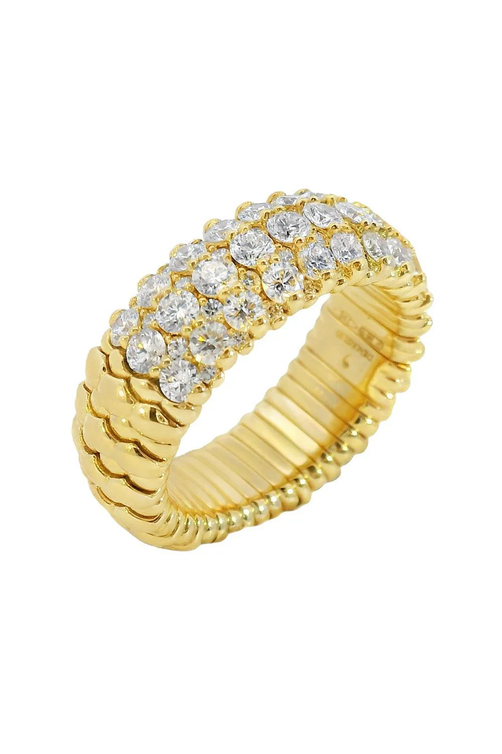 Diamond Half And Half Giotto Ring