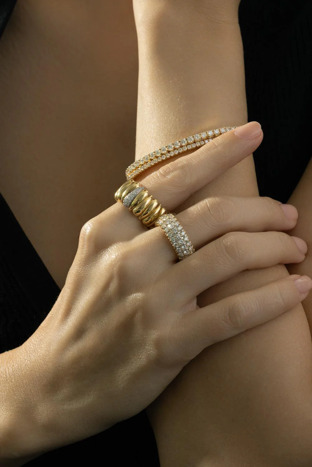 Diamond Half And Half Giotto Ring - Image 2