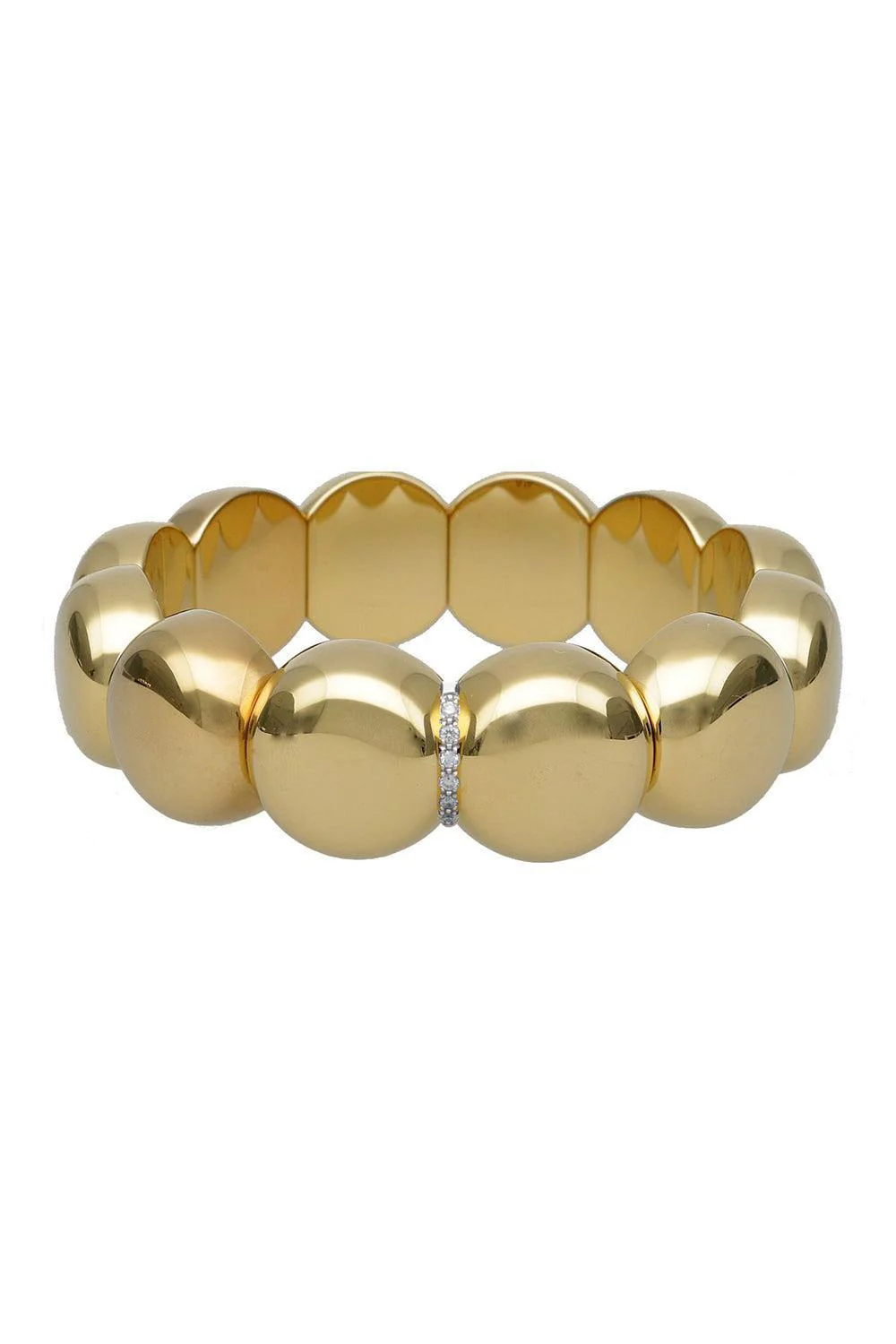 Diamond Station Large Aura Bead Bracelet