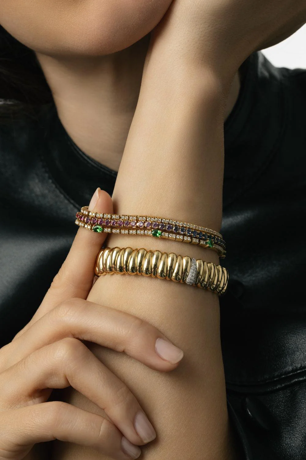 Diamond Station XS Artiglio Stretch Bracelet - Image 3