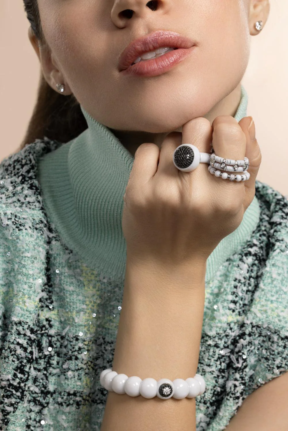 Diamond White Sfera Ring - Image 4