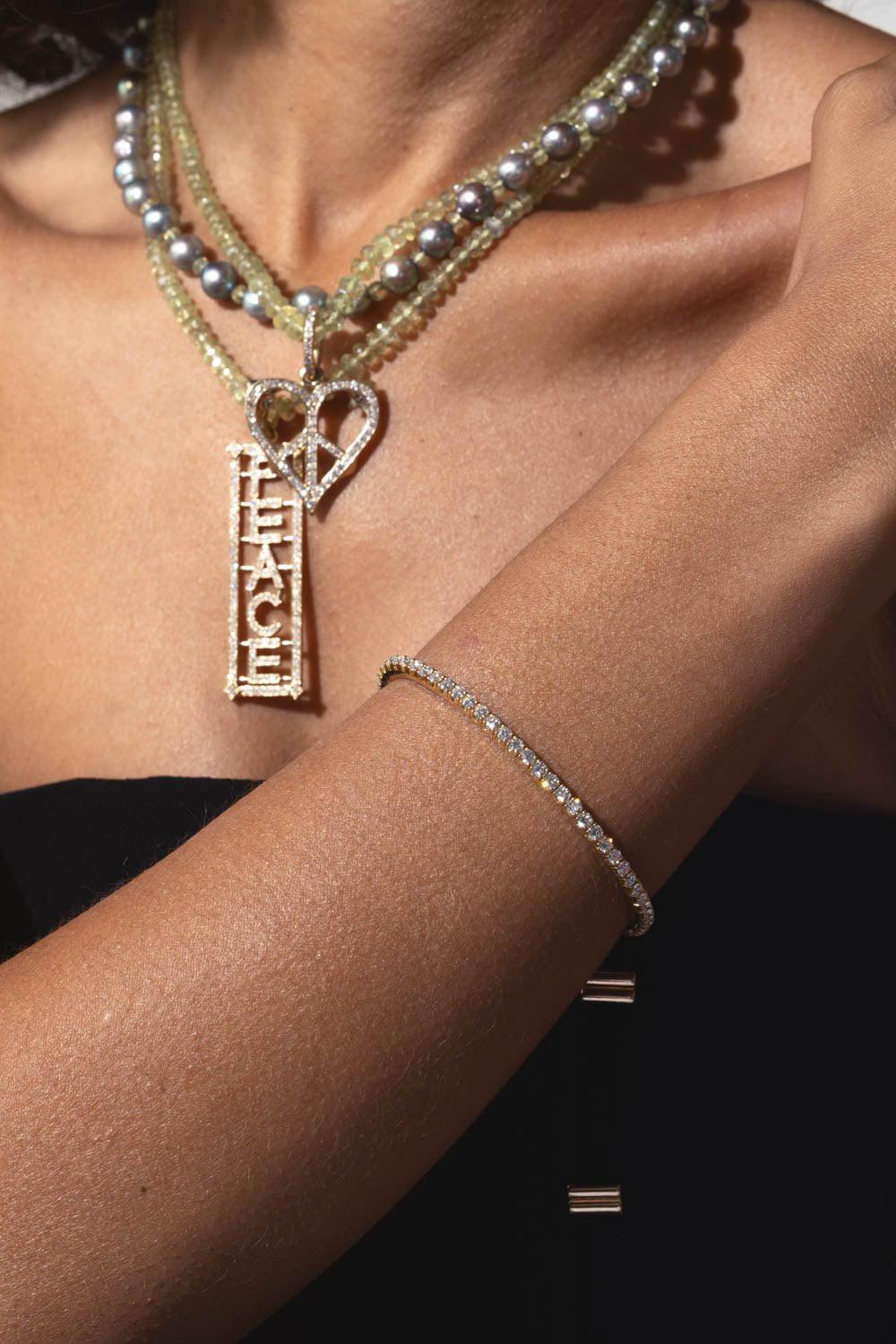Extensible Champagne Diamond Bracelet - Image 3