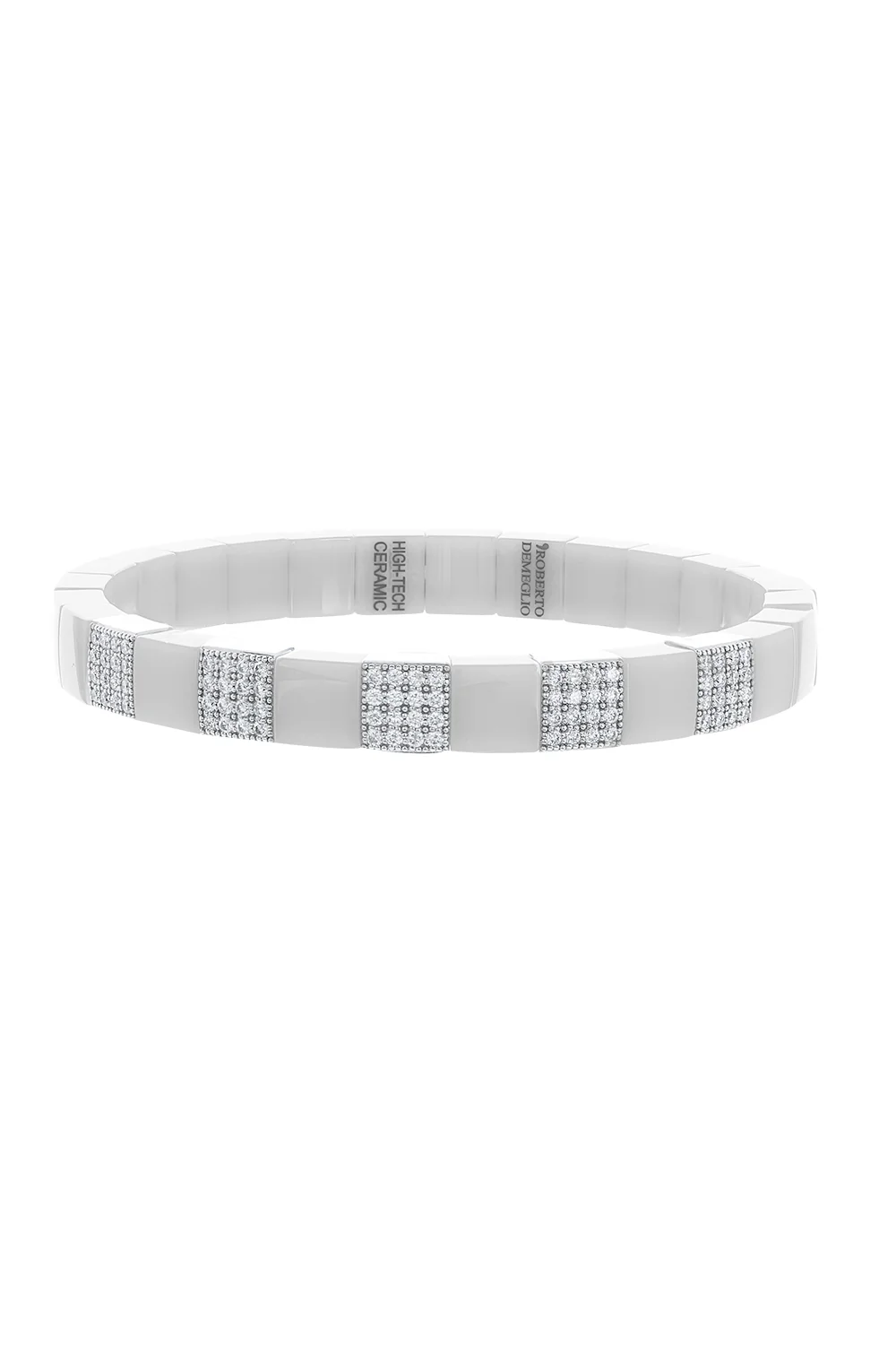 Five Diamond White Scacco Stretch Bracelet