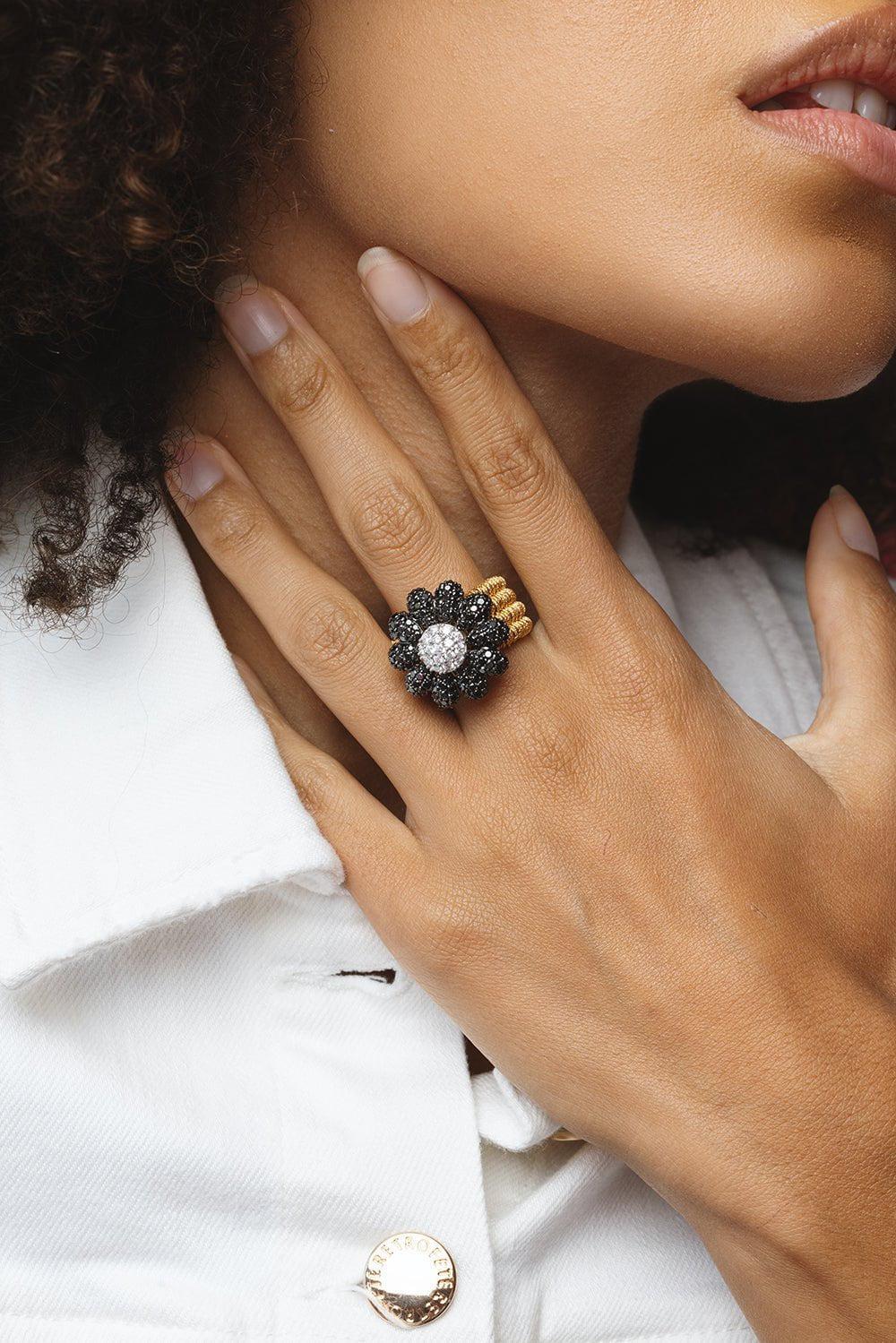 Flower Margarita Stretch Ring - Image 4