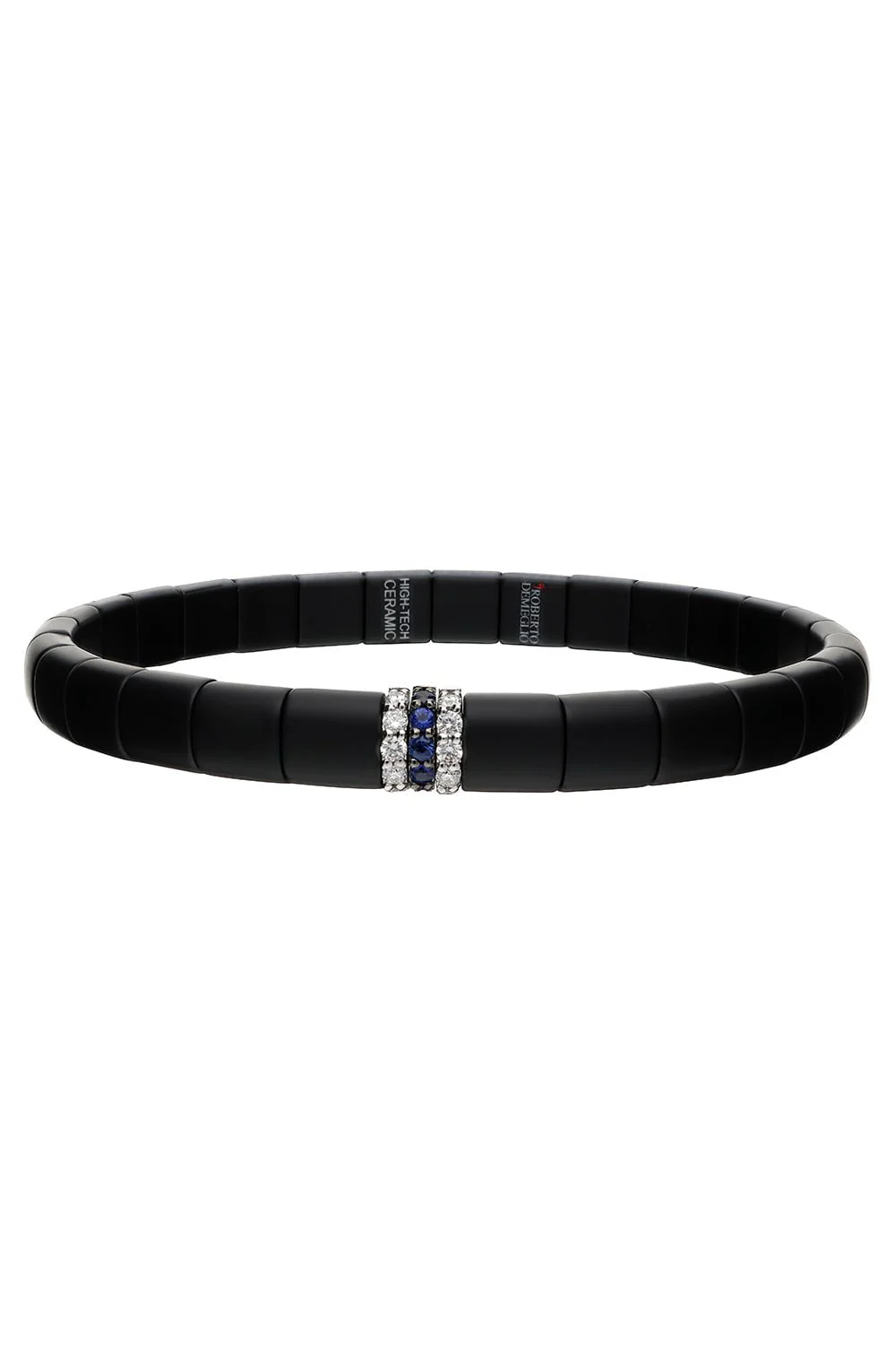 Matte Black Diamond Sapphire Pura Bracelet