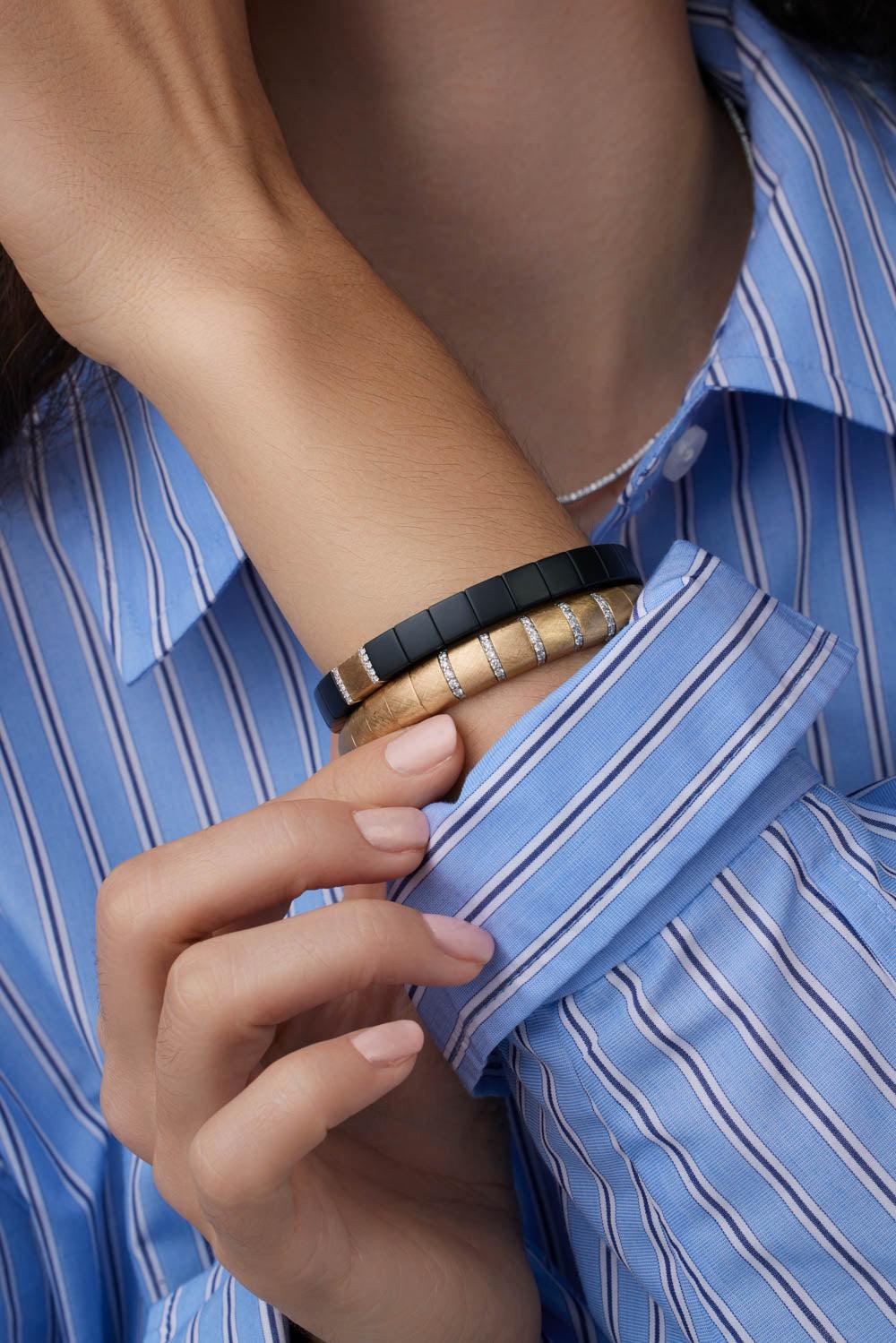 Matte Gold Diamond Pura Bracelet - Image 2