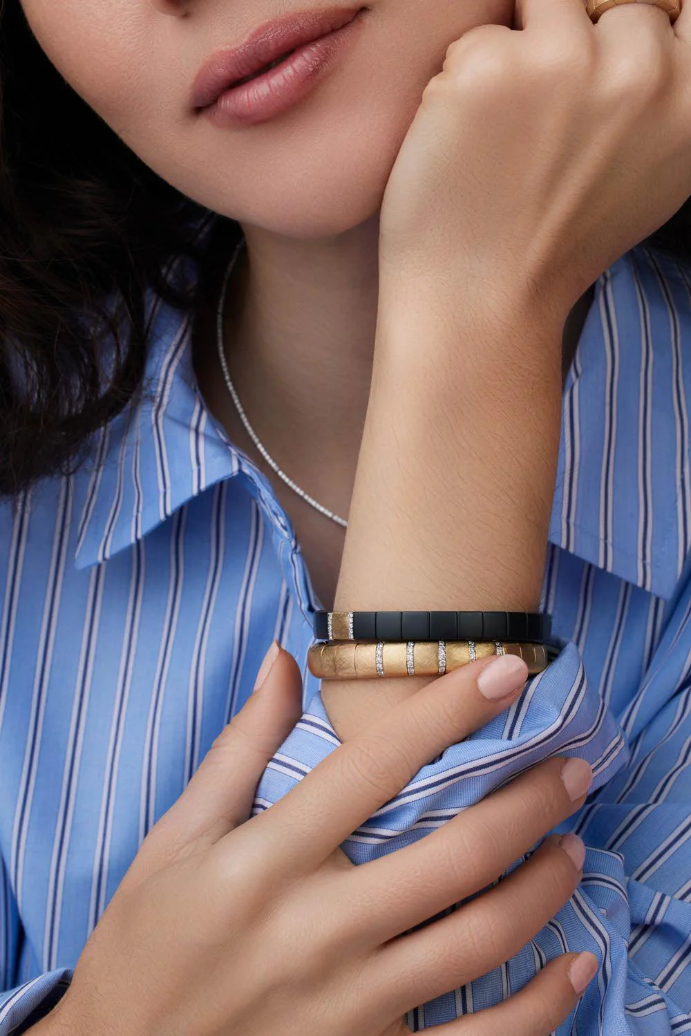 Matte Gold Diamond Pura Bracelet - Image 4