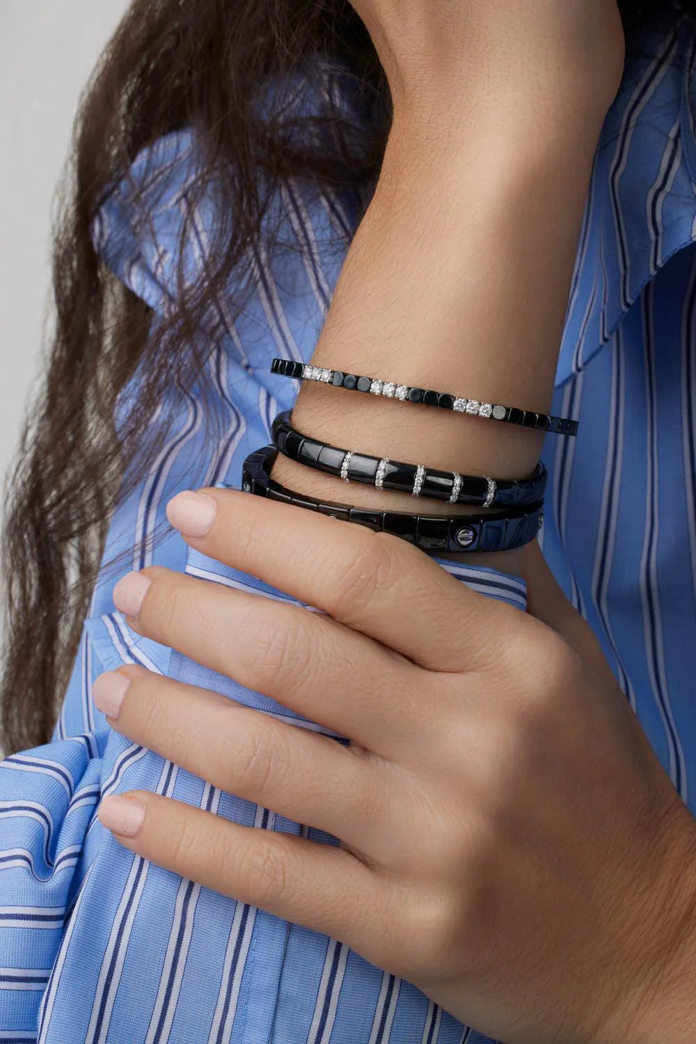 Nine Diamond Station Dado Bracelet - Image 3