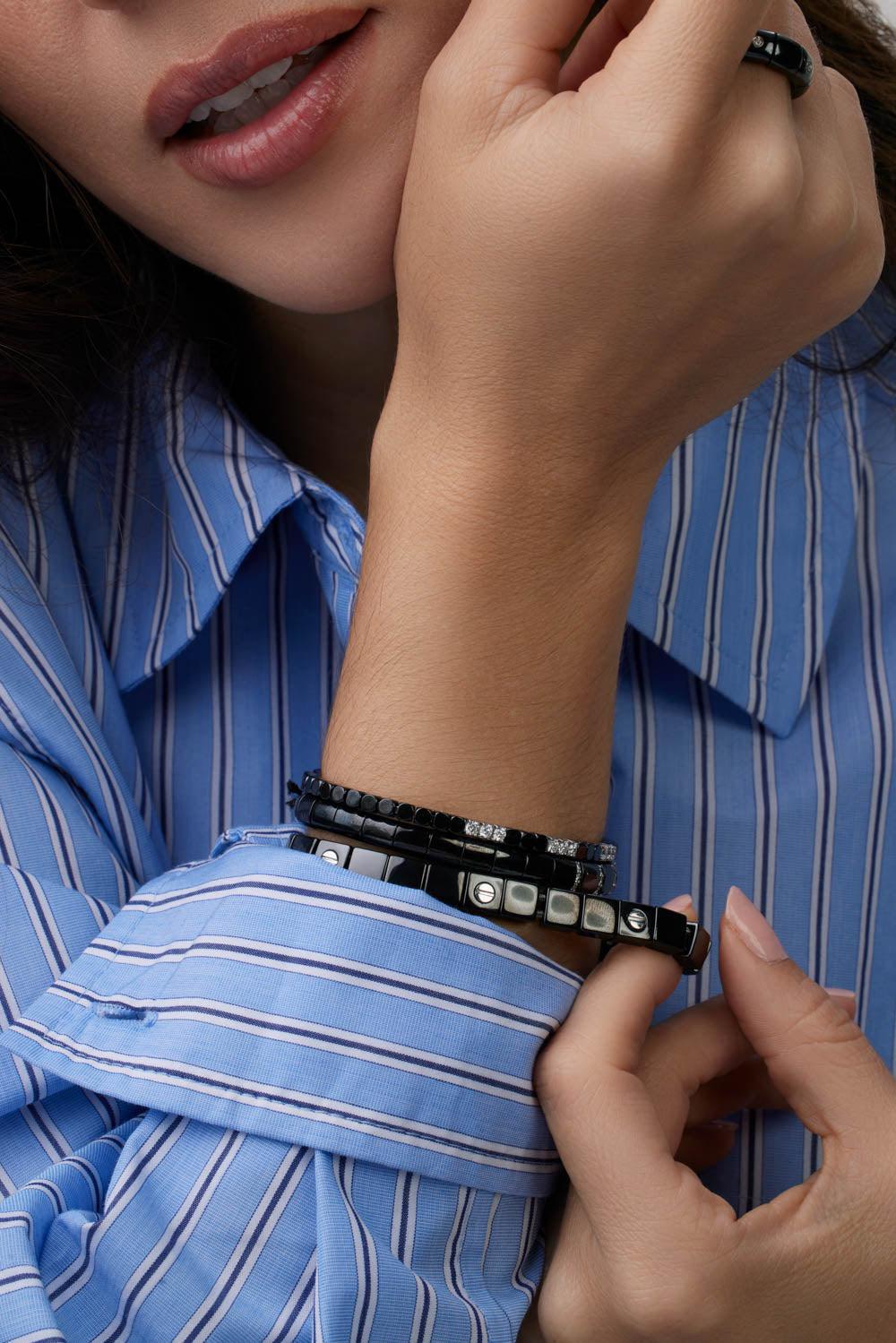 Nine Diamond Station Dado Bracelet - Image 4