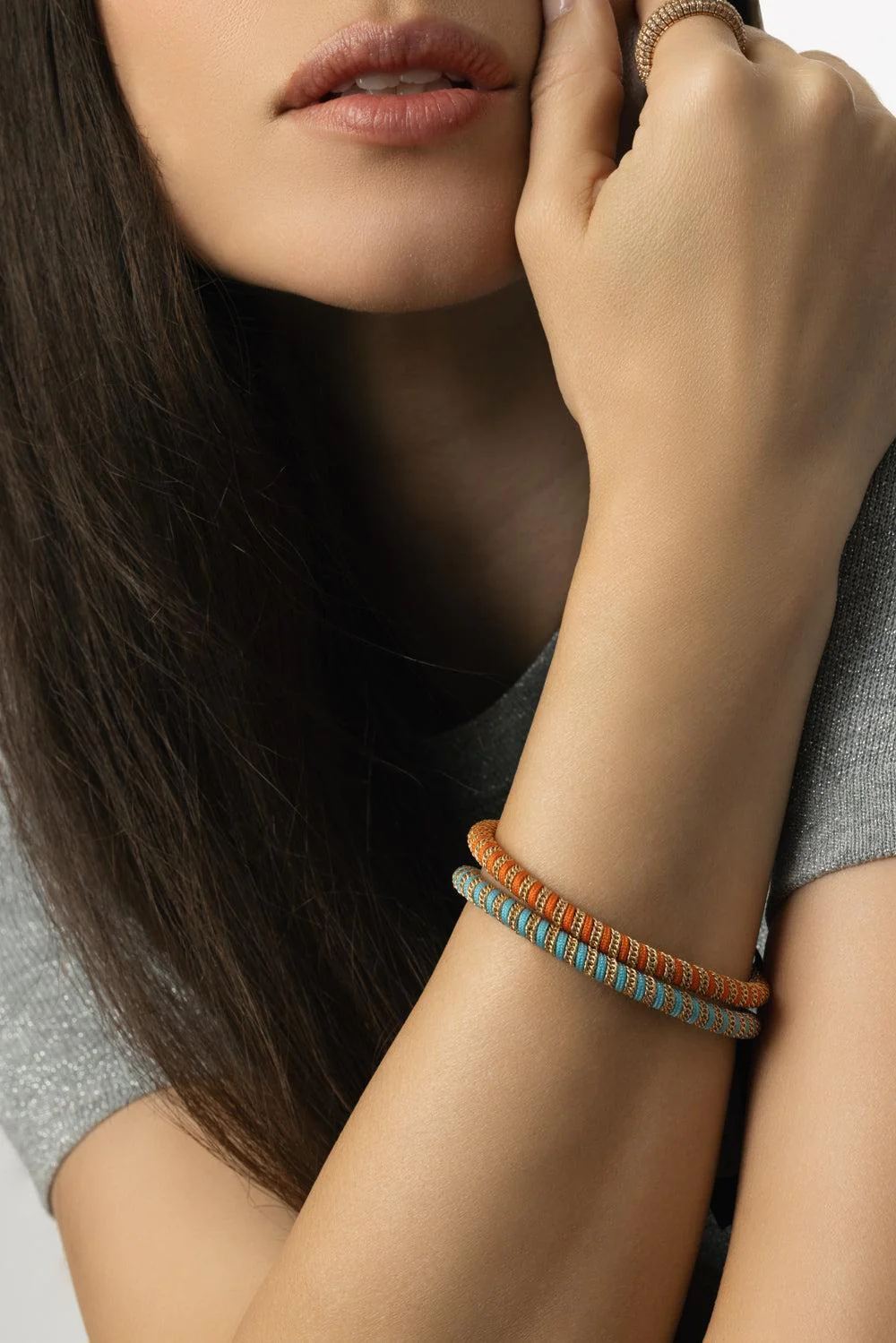 Orange Gio Stretch Bracelet - Image 2