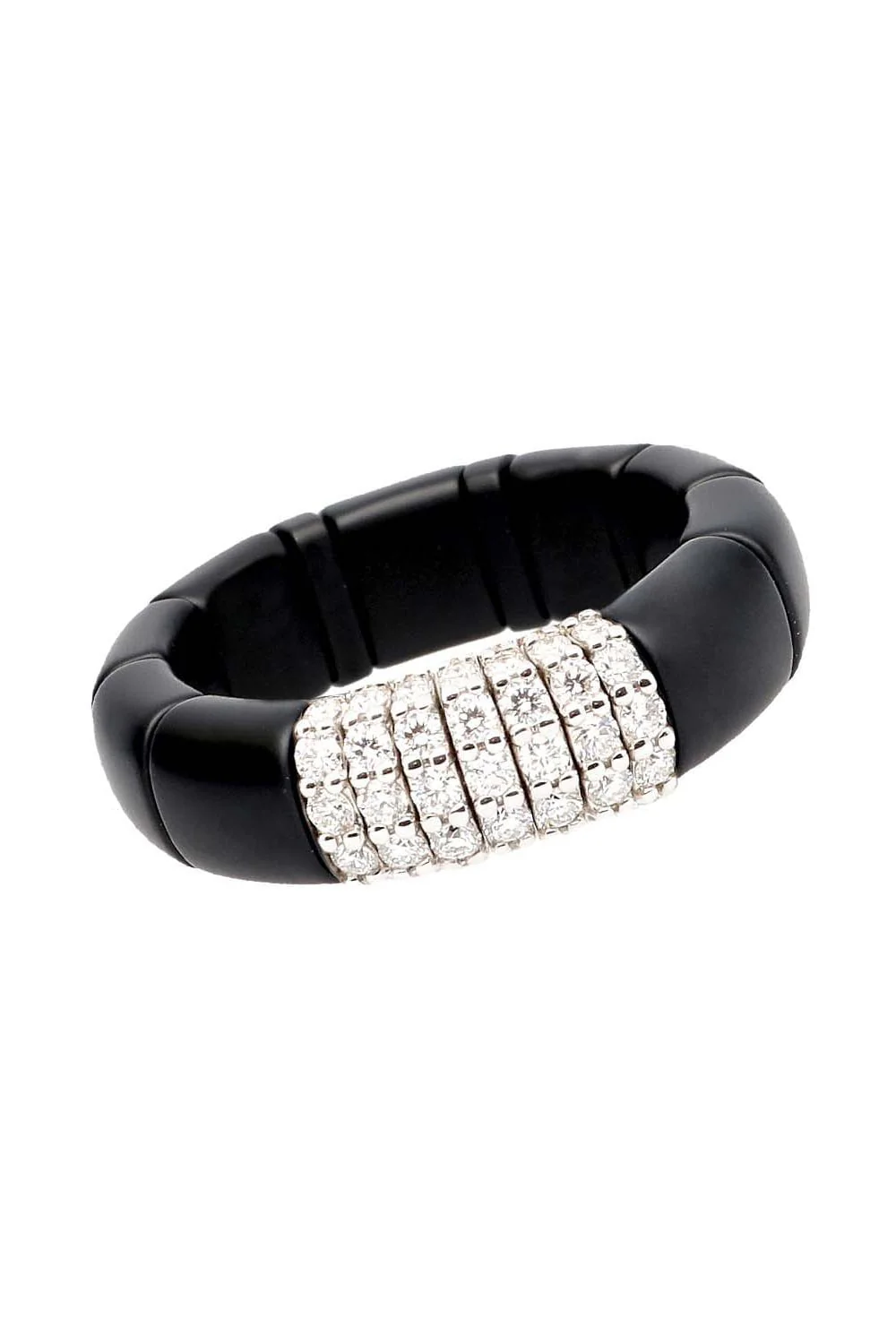 Pura Matte Black Ceramic Ring
