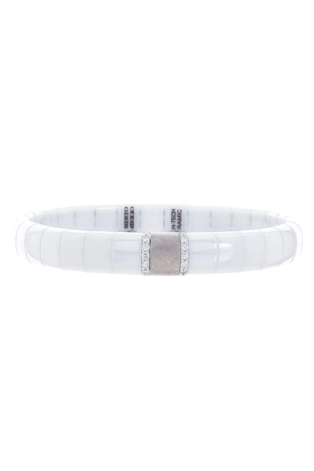 Pura White Ceramic Stretch Bracelet