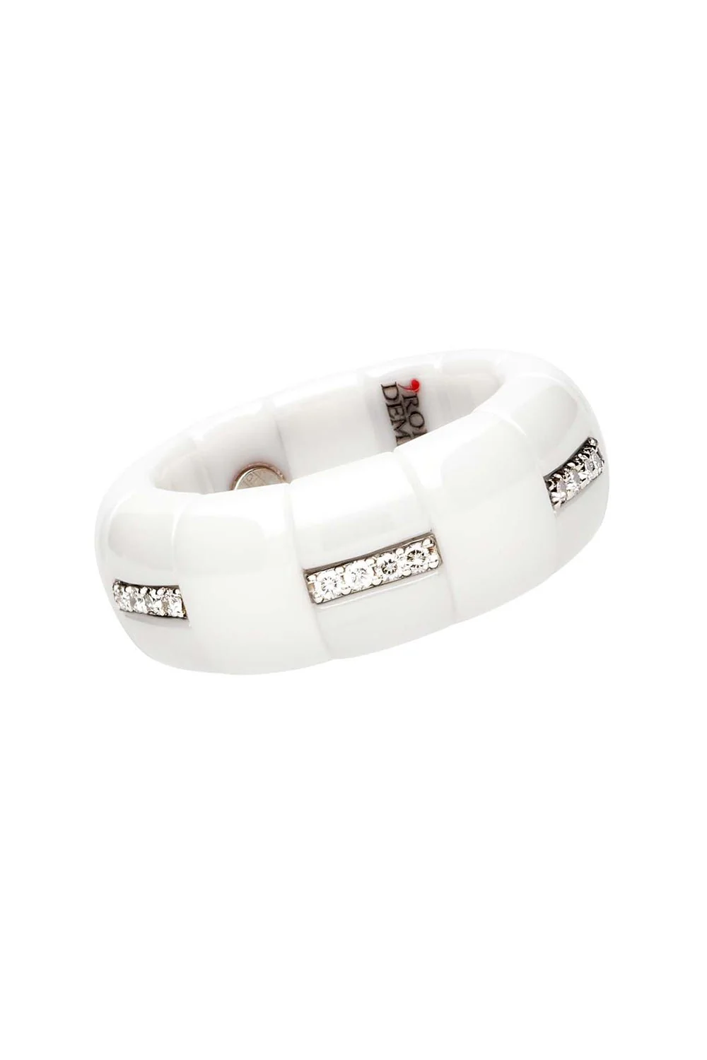 Pura White Ceramic Stretch Ring