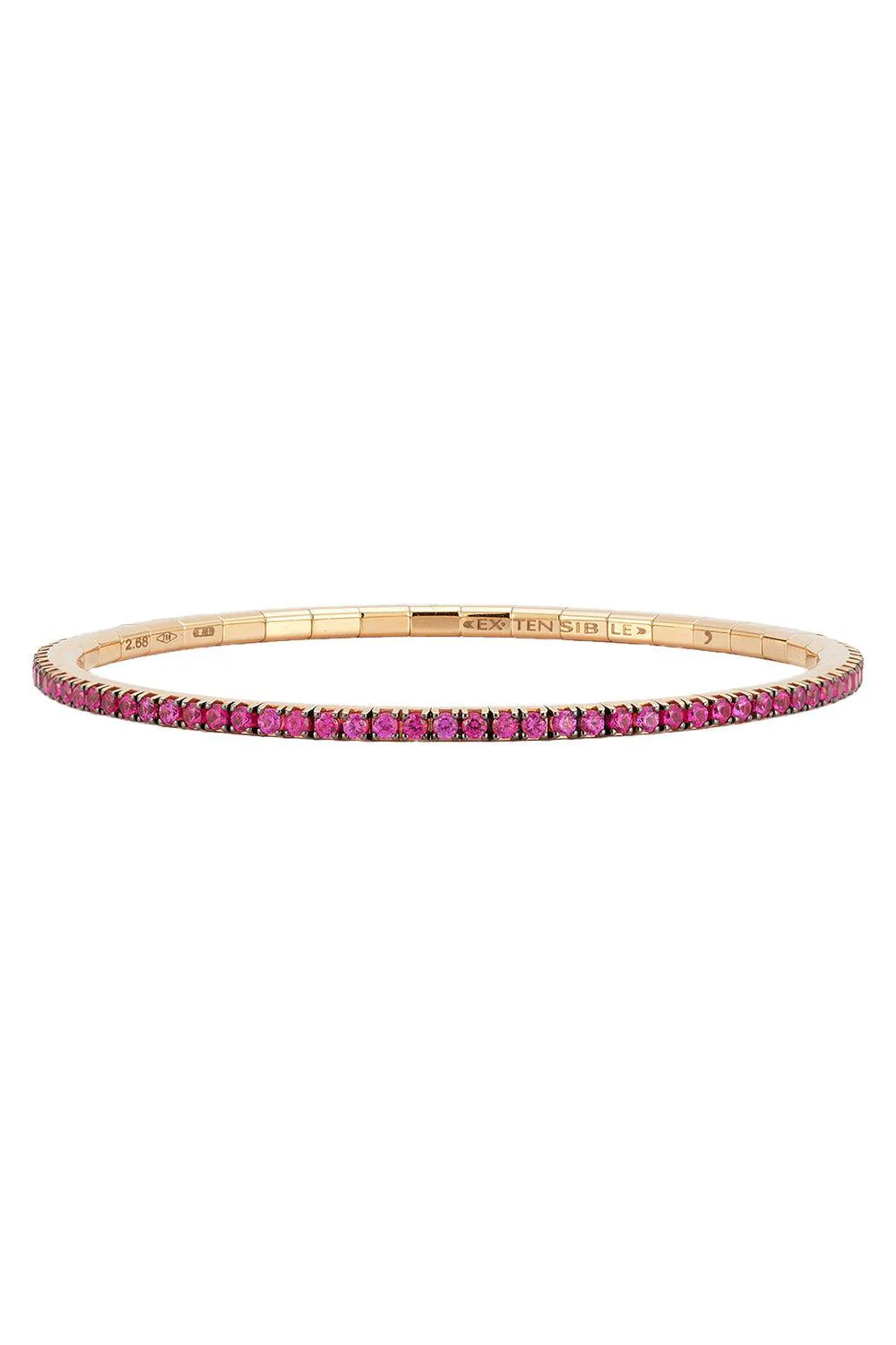 Ruby Extensible Stretch Tennis Bracelet