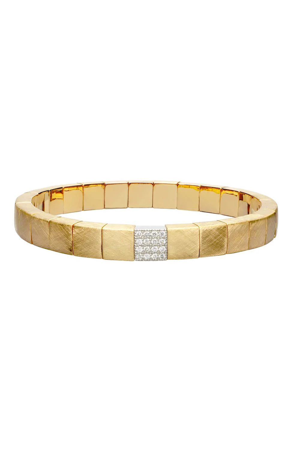 Scacco Gold Stretch Bracelet - Yellow Gold