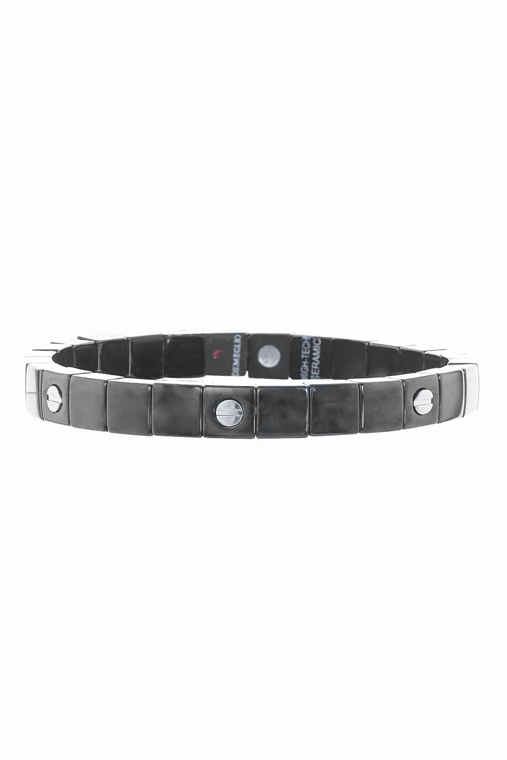 Screw Black Ceramic Stretch Scacco Vite Bracelet