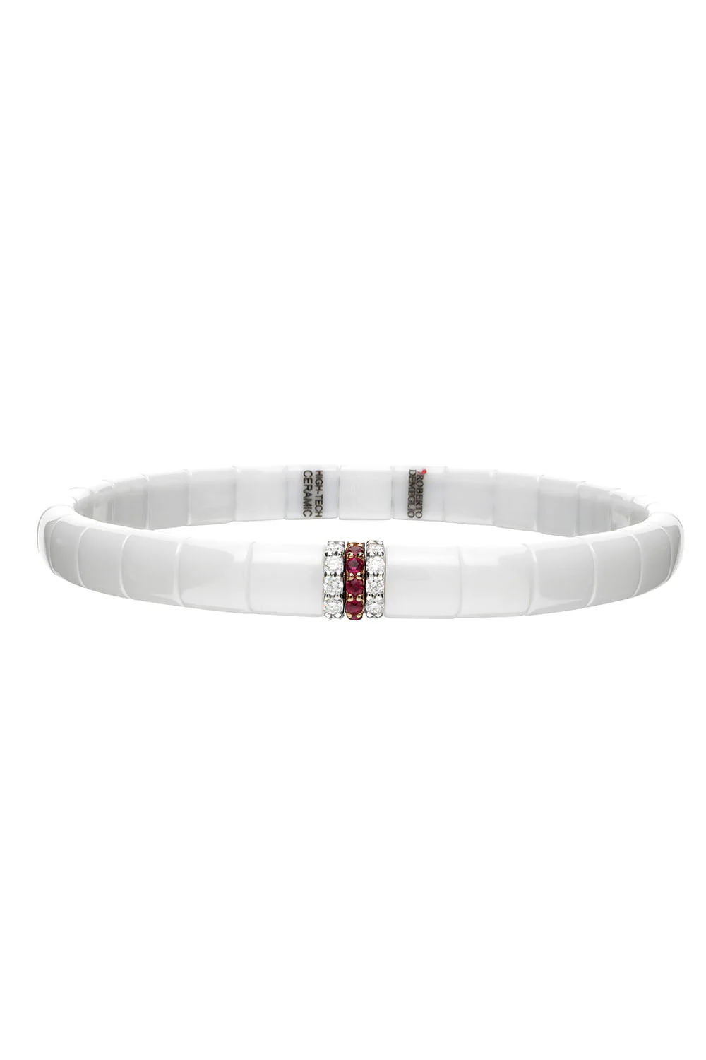 White Ceramic Ruby Pura Bracelet