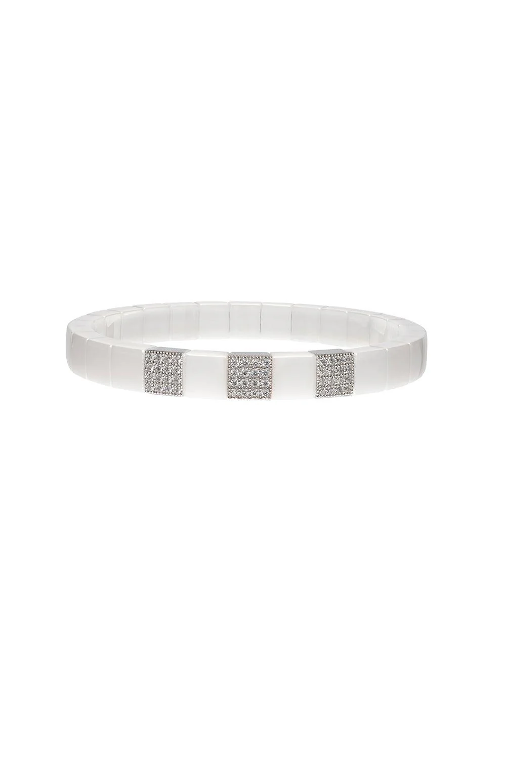 White Ceramic Scacco Bracelet