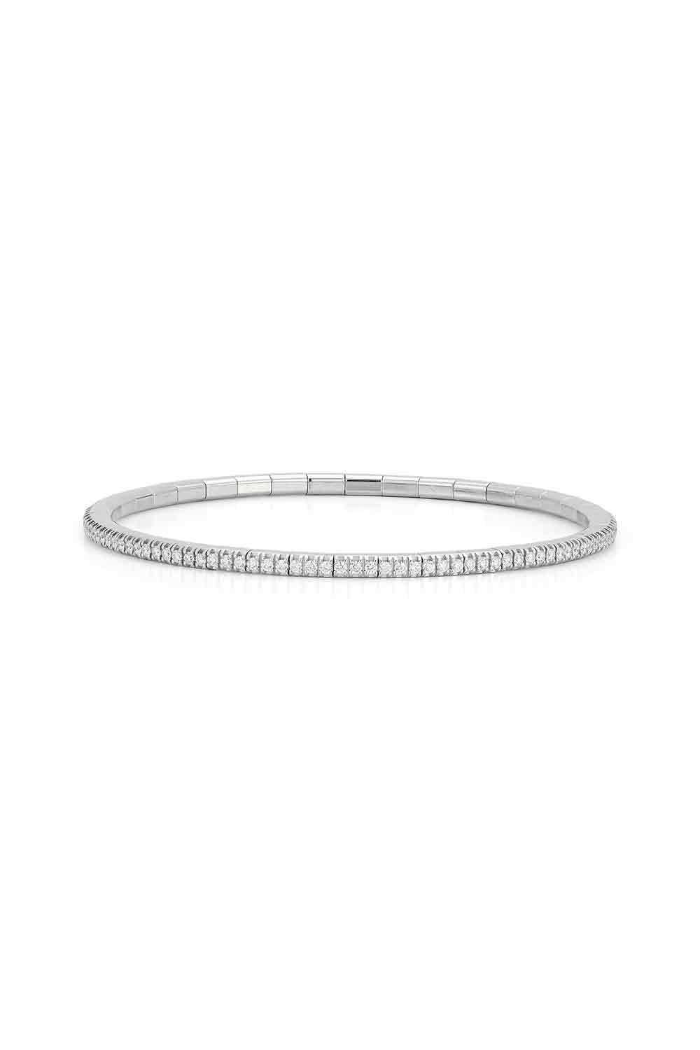 White Diamond Extensible Stretch Bracelet