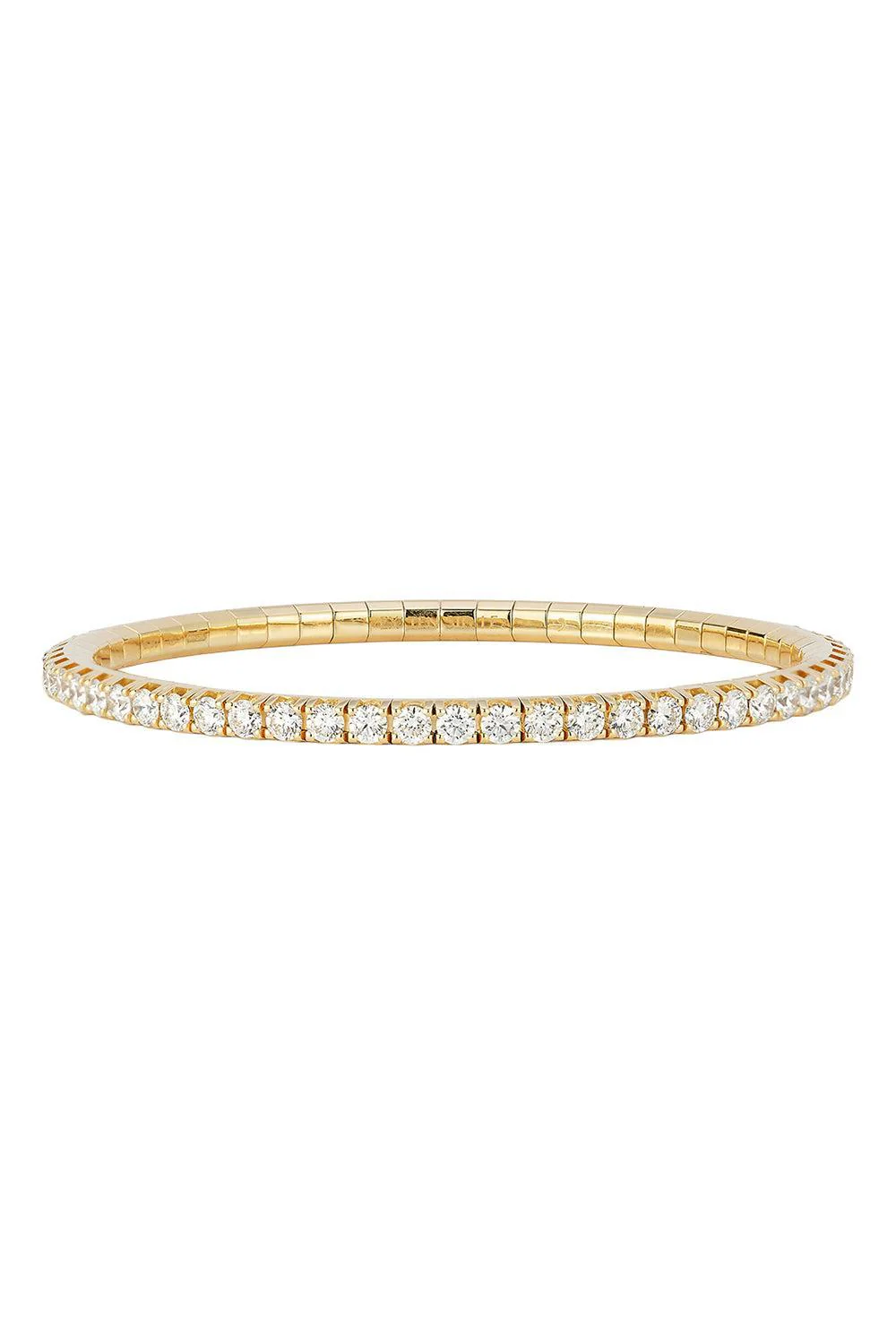 White Diamond Stretch Extensible Tennis Bracelet