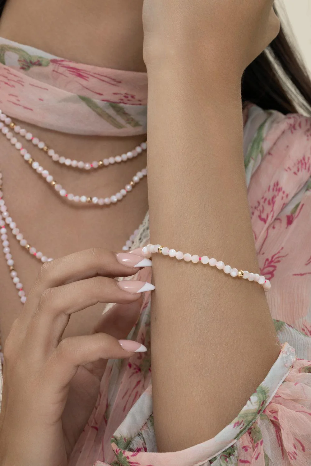 Blanc Utopia Beaded Bracelet - Image 4