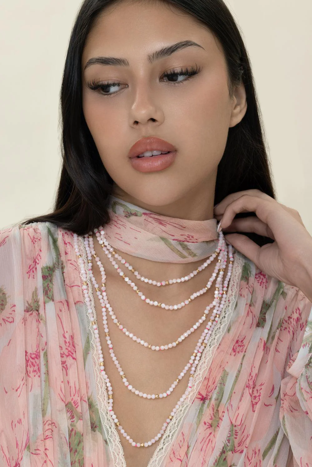Blanc Utopia Beaded Necklace - Image 3