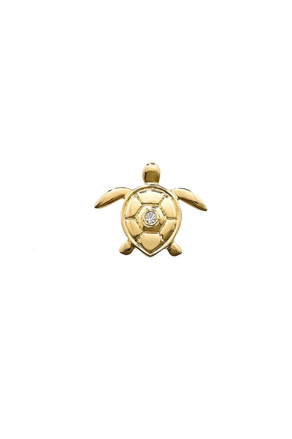 Diamond Turtle Stud Earring