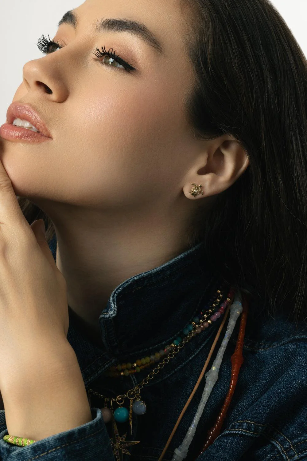 Diamond Turtle Stud Earring - Image 3