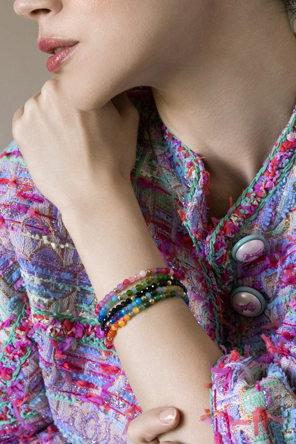 Noir Utopia Beaded Bracelet - Image 4