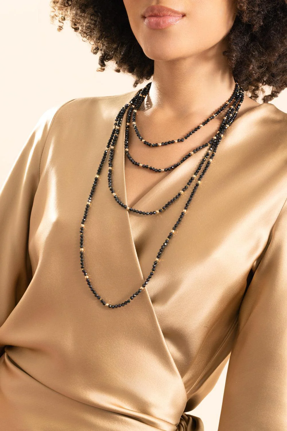 Noir Utopia Beaded Necklace - Image 2