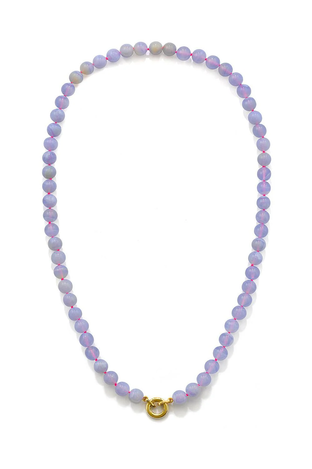 Rebel Chalcedony Bead Necklace