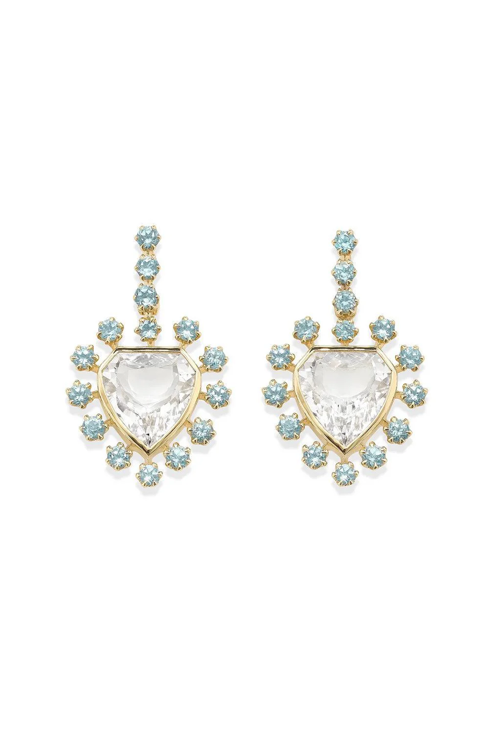 Topaz Mini Day Star Earrings
