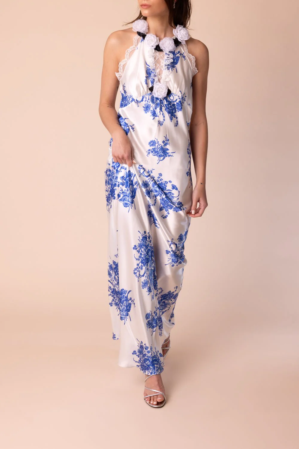 Floral Applique Maxi Dress - Image 4