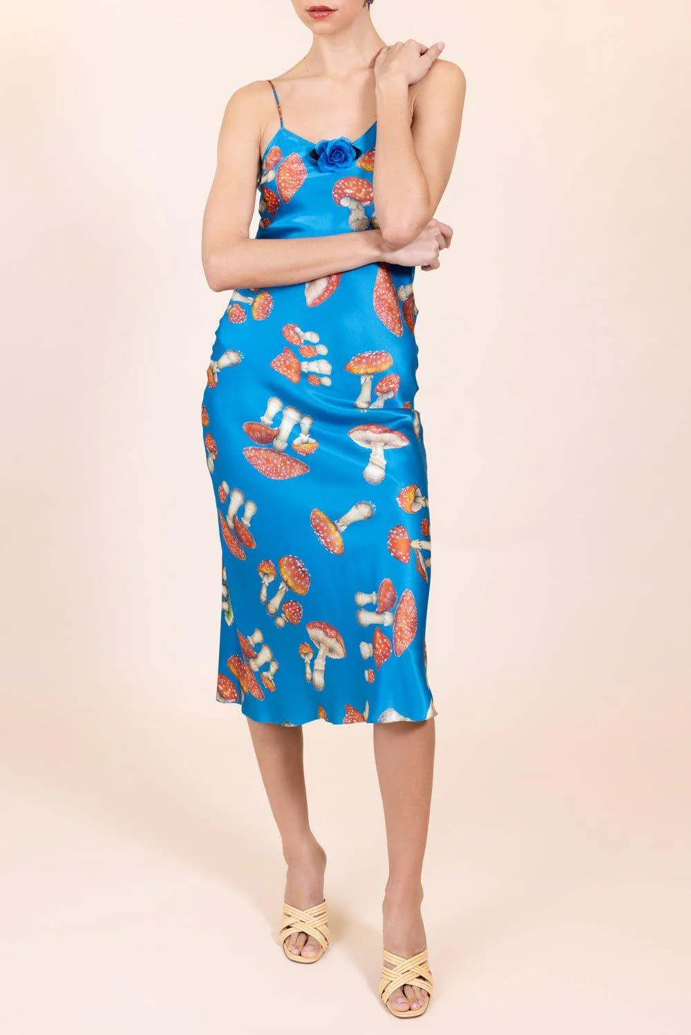Mushroom Printed Slip Dress - Image 3