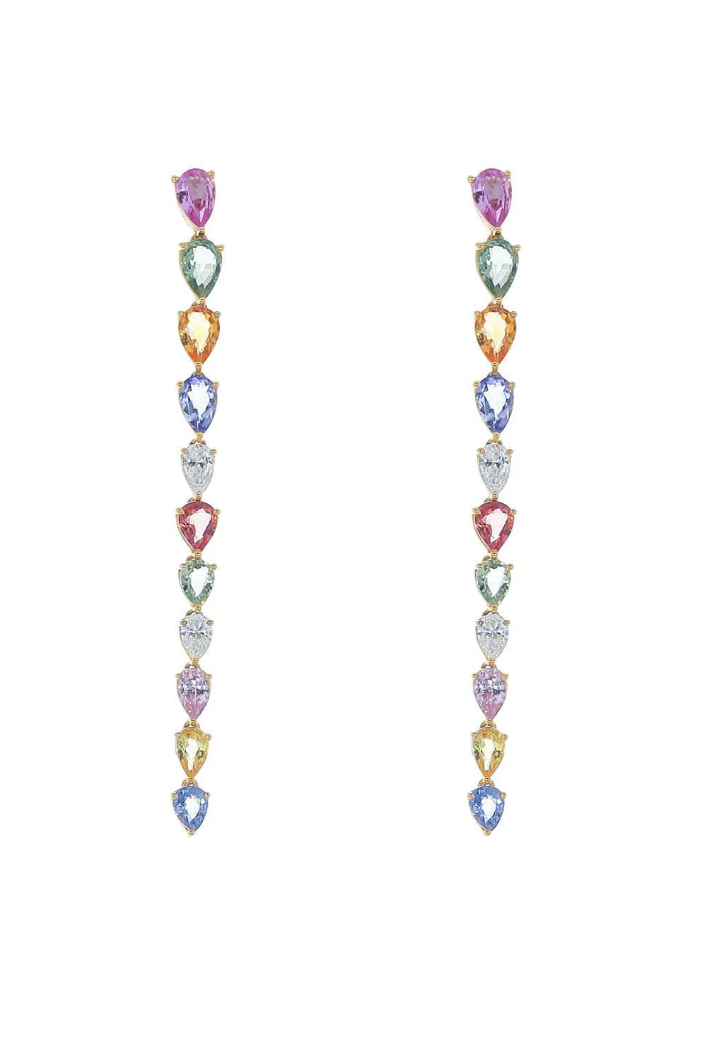 Desert Blooms Raindrop Linear Earrings