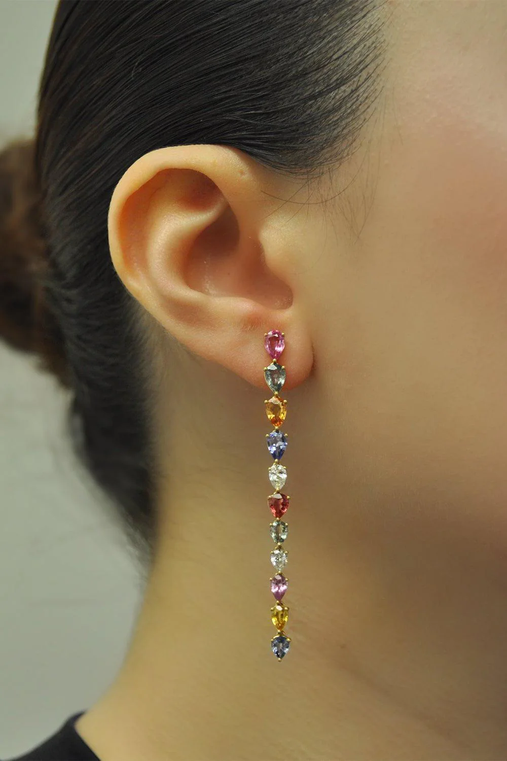 Desert Blooms Raindrop Linear Earrings - Image 2