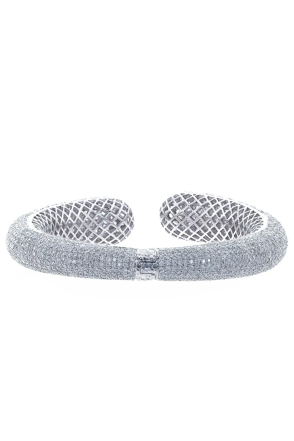Diamond Open Bangle Bracelet - Image 7