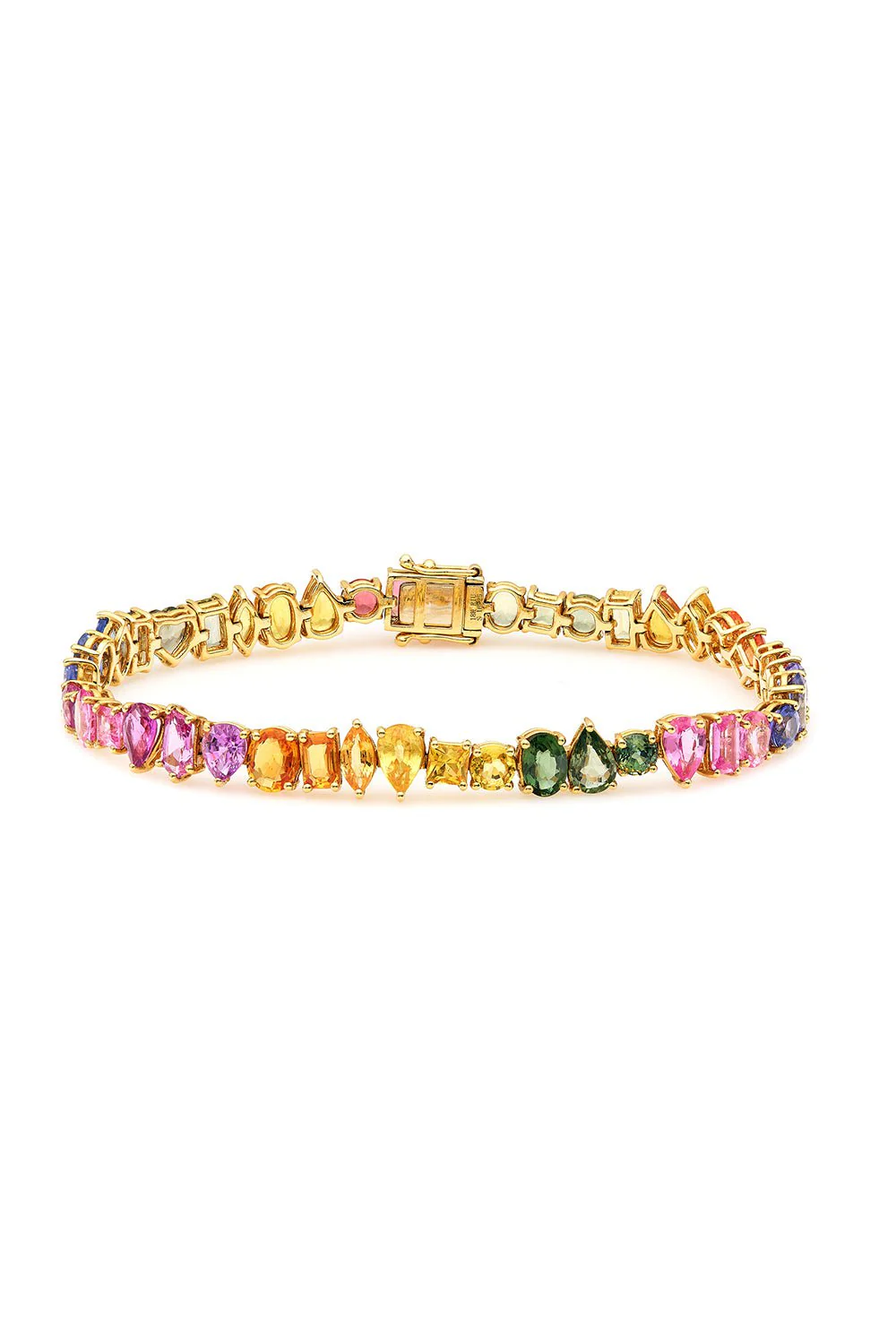Felice Mixed Shaped Multi-Colored Sapphire Bracelet