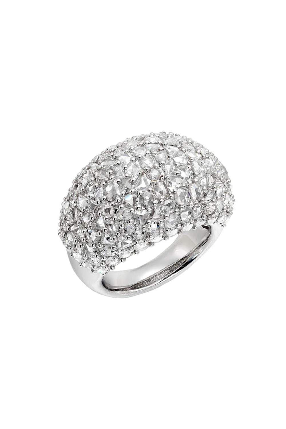 Mixed Diamond Dome Ring