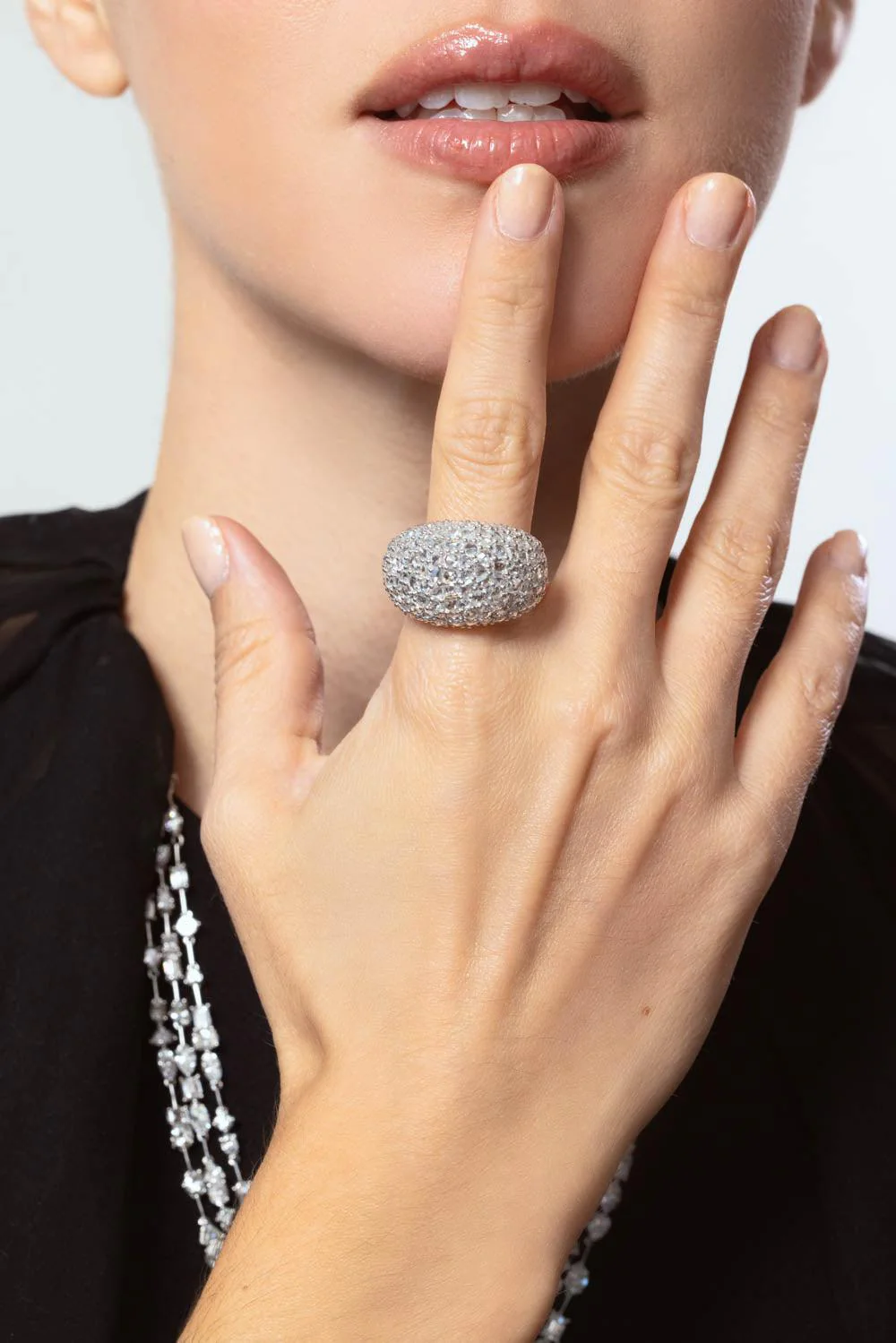 Mixed Diamond Dome Ring - Image 4