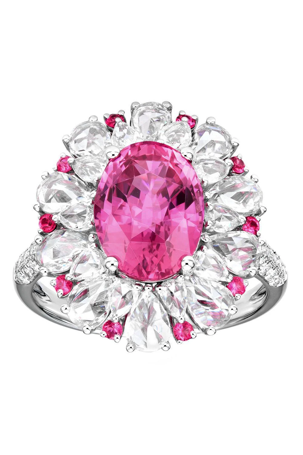 Andante Pink Sapphire Cocktail Ring