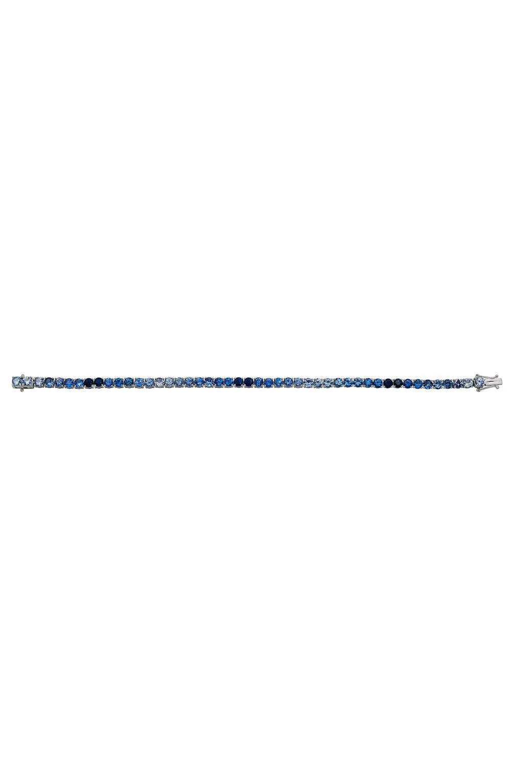 Blue Sapphire Ombre Tennis Bracelet - Image 5
