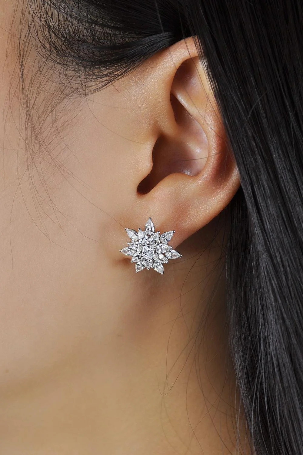 Rosee Diamond Stud Earrings - Image 2